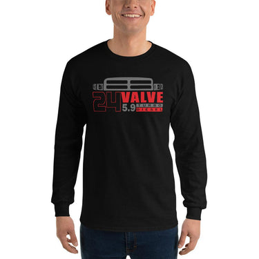 24v 5.9 Diesel 2nd Gen Truck Long Sleeve Shirt in black